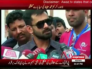 Cricketer Mohammad Hafeez Media Talk - 6th April 2016