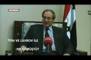 Suriye Dışişleri Bakan Yardımcısı Dr. Faysal Mikdat Ulusal Kanal'a konuştu