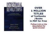 Intentional Revolutions A Seven-Point Strategy for Transforming Organizations