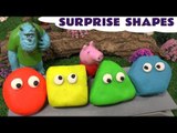 Peppa Pig Play Doh Surprise Disney Toys Frozen Thomas The Tank Kids Learn Shapes Pepa Monsters Inc