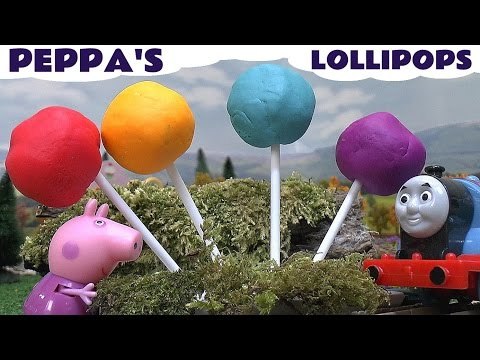 Peppa Pig Play Doh Surprise Lollipops Thomas & Friends Princess Disney Toys Pepa Cars Play-Doh
