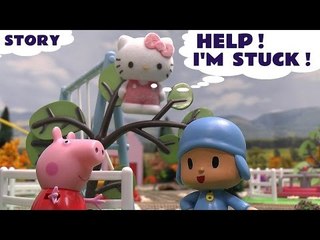 Peppa Pig Pocoyo & Hello Kitty Thomas Train Story Episode Свинка Пеппа Thomas Y Sus Amigos Toys