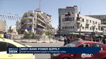 Israel returns power supply to Palestinian cities