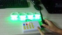 How to operate the remote control wristbands？？Wristbands light up with the remote control