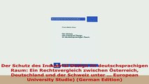 Download  Der Schutz des Industrial Design im deutschsprachigen Raum Ein Rechtsvergleich zwischen PDF Online