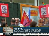Se solidarizan con teleSUR por su salida del aire en Argentina