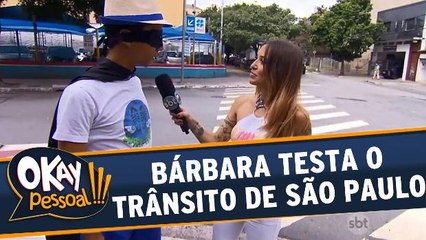 Bárbara Koboldt teste consciêcia de trânsito dos motoristas