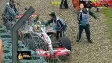 China 2007 Lewis Hamilton beached, Dutch commentary