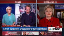 Hillary : Bernie Sanders Has Campaigned on Issues He Hasn't 'Studied or Understood'