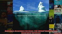 Auditing  Assurance Services 5th Edition Auditing and Assurance Services