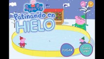 Peppa Pig: patinado sobre hielo / Peppa la cerdita  y George pig / Juegos para niños y niñas HD