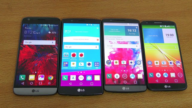 LG G5 vs G4 vs G3 vs G2 - Speed Test