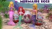 Kinder Princess Ariel Mermaid Surprise Eggs Barbie Frozen Play Doh Disney Princess Minnie Mouse