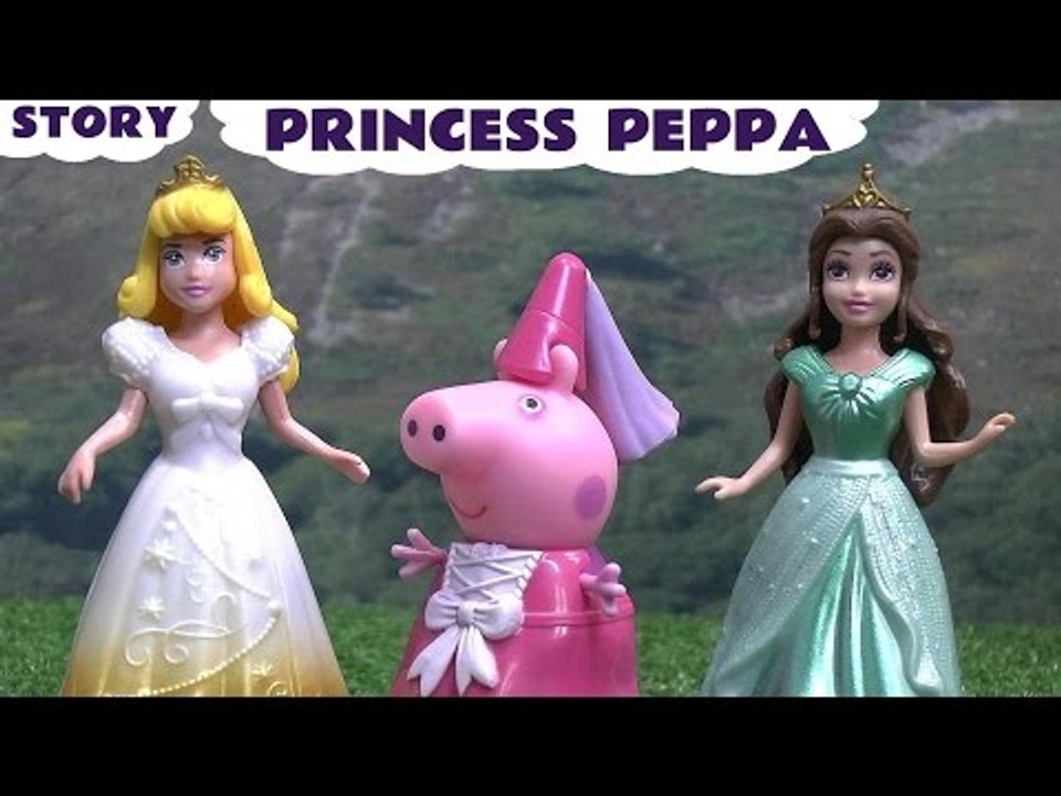 Peppa Pig Princess Play Doh Story Episode Dance Studio Sleeping Beauty Princess Aurora and Belle
