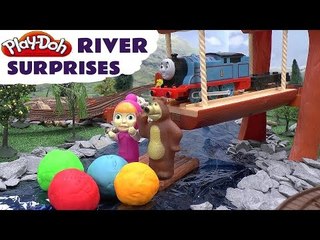 Play Doh Маша и Медведь Thomas and Friends Surprise Egg Squinkies Cars 2 Masha and The Bear