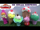 Peppa Pig Surprise Ice Cream Play Doh Masha Pocoyo Disney Frozen Princess Cars 2 Thomas & Friends