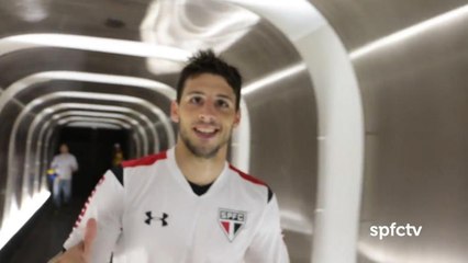 Após goleada do Tricolor, Lucão comenta assistência de cabeça e Calleri celebra artilharia