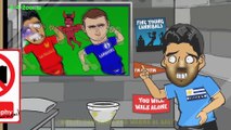 LUIS SUAREZ BITE on Chiellini Italy vs Uruguay (World Cup Cartoon)