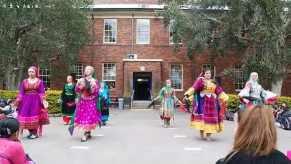 Afghan girl Attan Dance