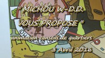 MICHOU W-D.D.  - VOUS PROPOSE - 3 AVRIL 2016 - JOUR DE FÊTE DE PÉBOUÉ - BALADE CONVERGENTE - PAUSE CAFÉ.