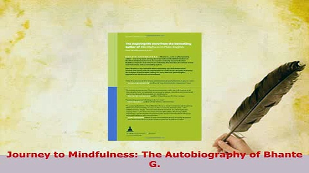 Download  Journey to Mindfulness The Autobiography of Bhante G  Read Online