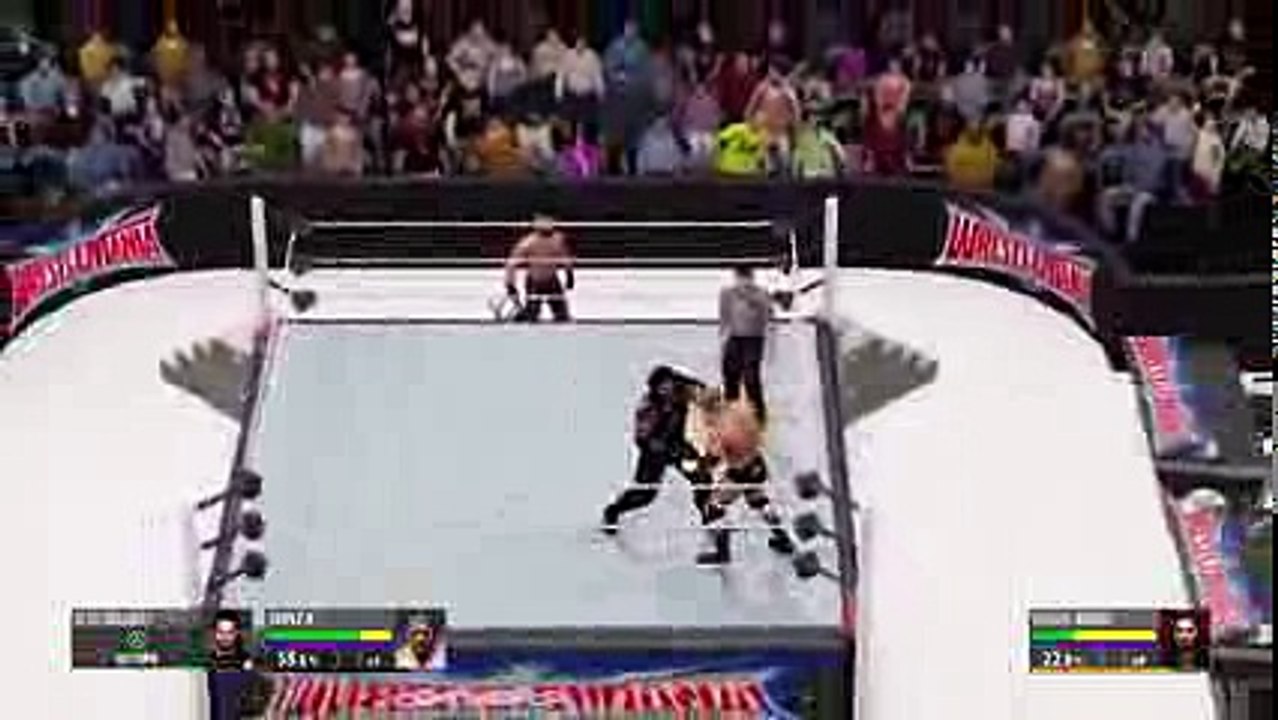 WWE 2K16 Triple H vs Roman Reigns