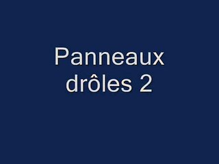 Panneaux drôles 2