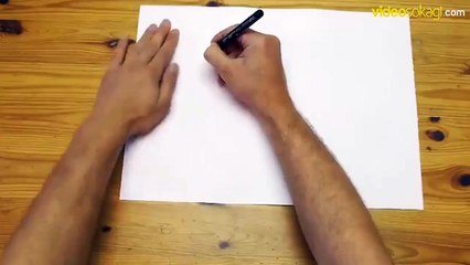 Pergeli bir kenara bırakın. Elinizle daire çizebilirsiniz...