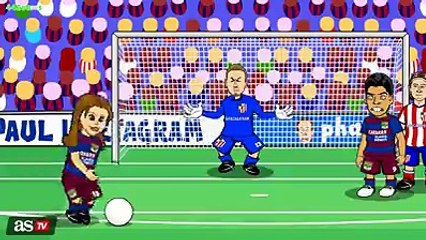 فيديو ساخر عن أحداث مباراة برشلونة وأتليتكو مدريد