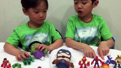 MARVEL Super Heroes Figures and FUNKO Mopeez Hulk, Captain America | Liam and Taylor's Corner