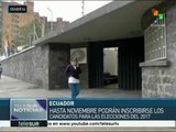 Ecuador: cuatro precandidatos anticipan campaña electoral