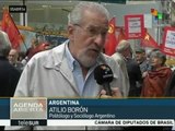 Se solidarizan con teleSUR por su salida del aire en Argentina