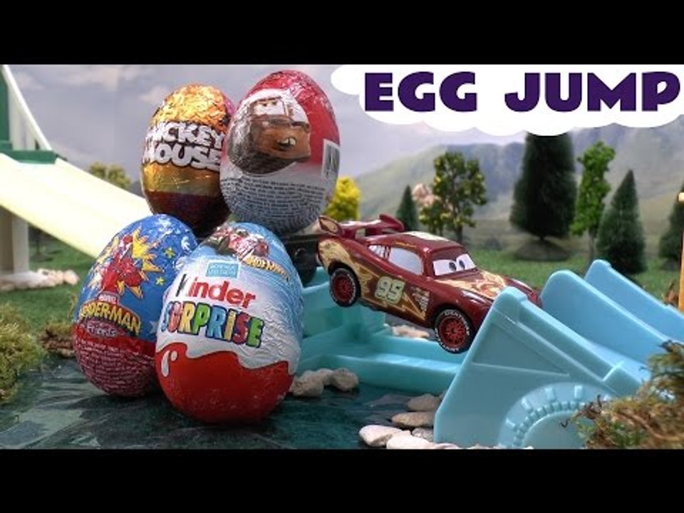 Cars Neon Racers Racing Play Doh Surprise Eggs Peppa Pig Frozen Planes Thomas Spiderman Mickey Mouse