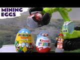 Play Doh Diggin Rigs Kinder Surprise Eggs Transformers Disney Cars Mickey Mouse Lego Movie