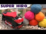 Super Hero Hiro Thomas & Friends Play Doh Surprise Egg RC Remote Control Huevo Sorpresa Playdough