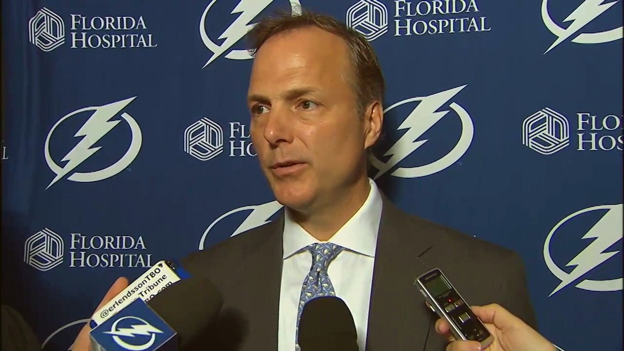 Jon Cooper -- Tampa Bay Lightning at New York Islanders 04 04 2016