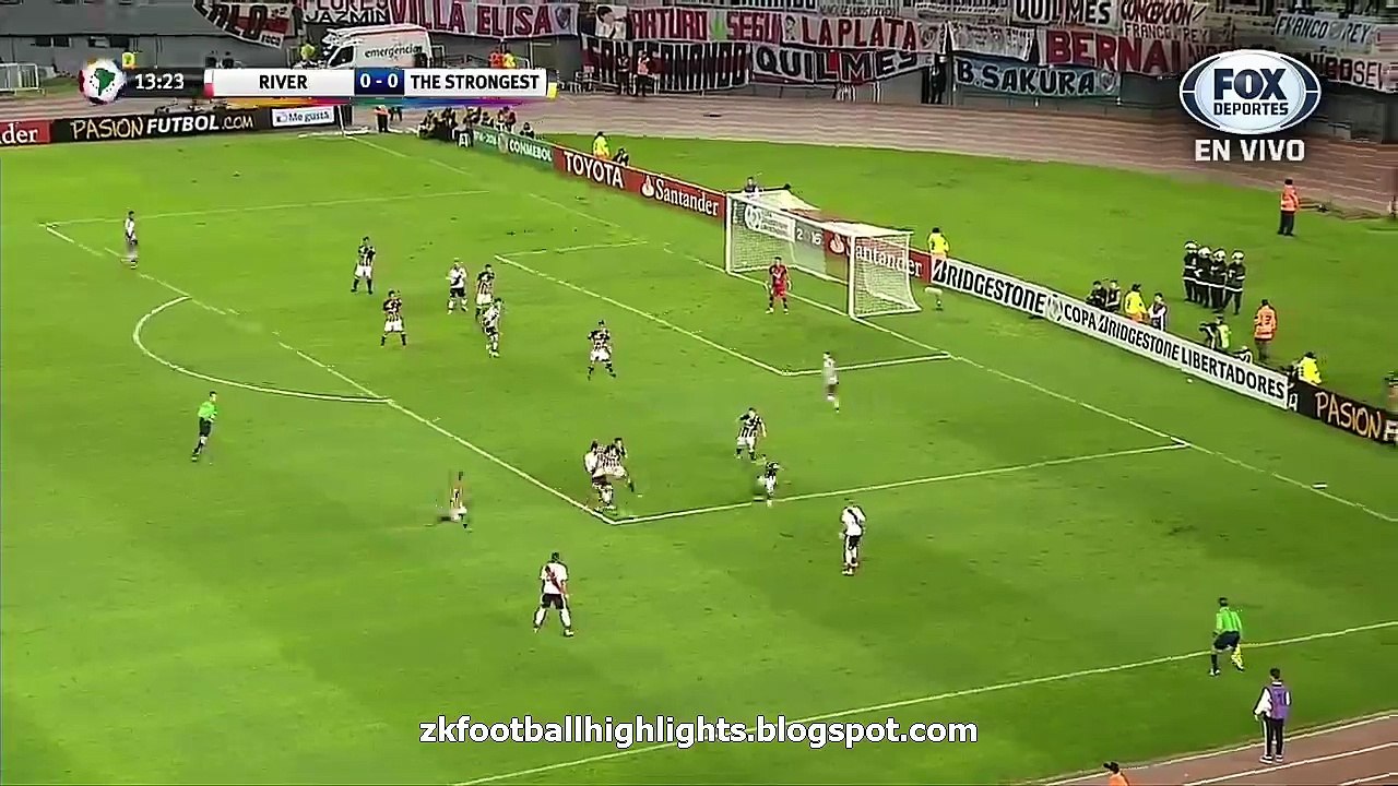 1-0 Andres D'Alessandro Goal HD - River Plate 1-0 The Strongest - Copa Libertadores 06.04.2016 HD