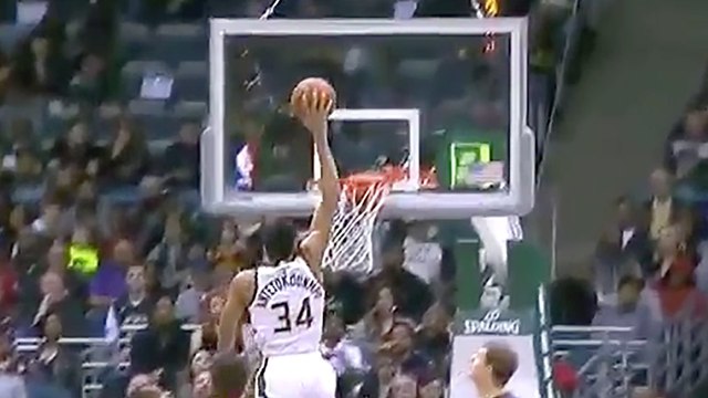 Giannis Antetokounmpo Dunks Hard On Cleveland Cavaliers