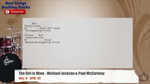 The Girl Is Mine - Michael Jackson & Paul McCartney Drums Backing Track with chords and lyrics
