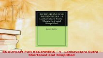 PDF  BUDDHISM FOR BEGINNERS  4   Lankavatara Sutra  Shortened and Simplified Free Books
