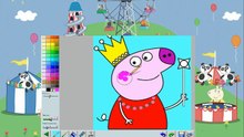 Coloreado dibujo Peppa Pig la princesita/ Videos infantiles de Pepa