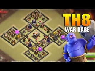 Clash Of Clans - New Town hall 8 Th8 War Base March 2016 Update!