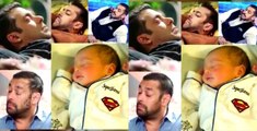 Salman Khan CAUGHT Sleeping Like His Nephew AHIL