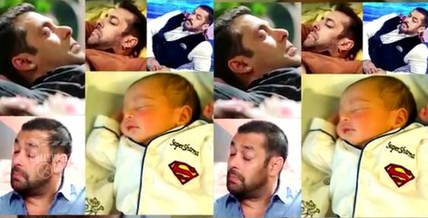 Salman Khan CAUGHT Sleeping Like His Nephew AHIL
