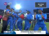 Afghanistan Cricket Team Dance on Dj Bravo After Wining the match Against West indies