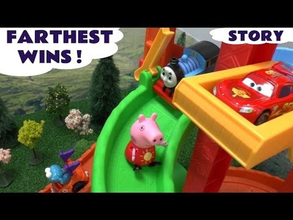 Peppa Pig Play Doh Race Story Thomas The Train Disney Cars Mickey Mouse Hello Kitty Playdough