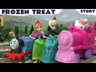 Disney Frozen Play Doh Princess Anna Queen Elsa Thomas The Tank Engine Hello Kitty Story Playdough