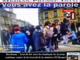 Télévision-Bordeaux-33  les lycéens Etudiants sont  dans la rues contre la loi travail