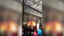 à Levallois, des jeunes mettent le feu à leur lycée pendant la manifestation contre la loi Travail