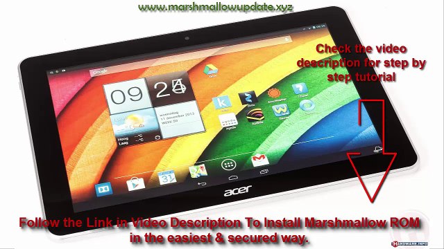 Acer A3-A10 Android marshmallow update